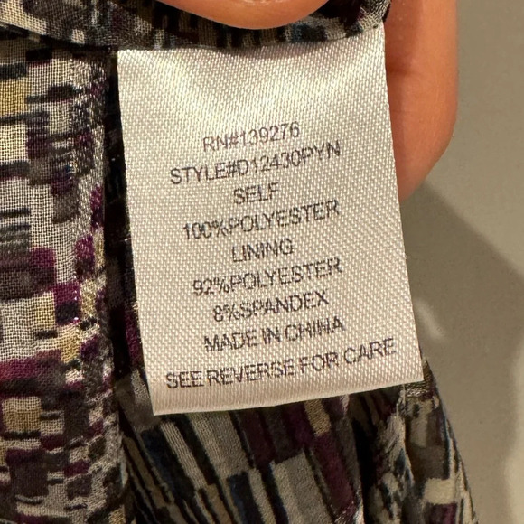 Multicolor Sheer Women's Top - Picture 4 of 5